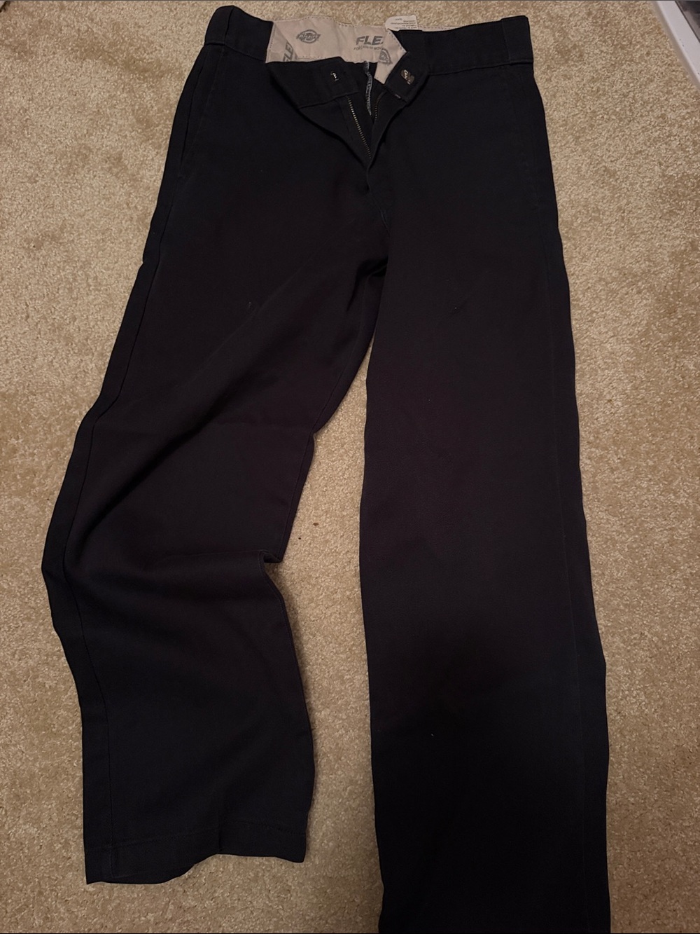 Dickies Black Straight-Leg Work Pants